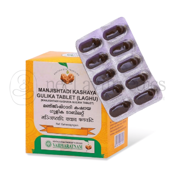 Vaidyaratnam Mahamanjishtadi Kashayam Gulika - 10 Tab