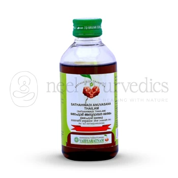 Vaidyaratnam Sathahwadi Anuvasana Thailam - 200ml