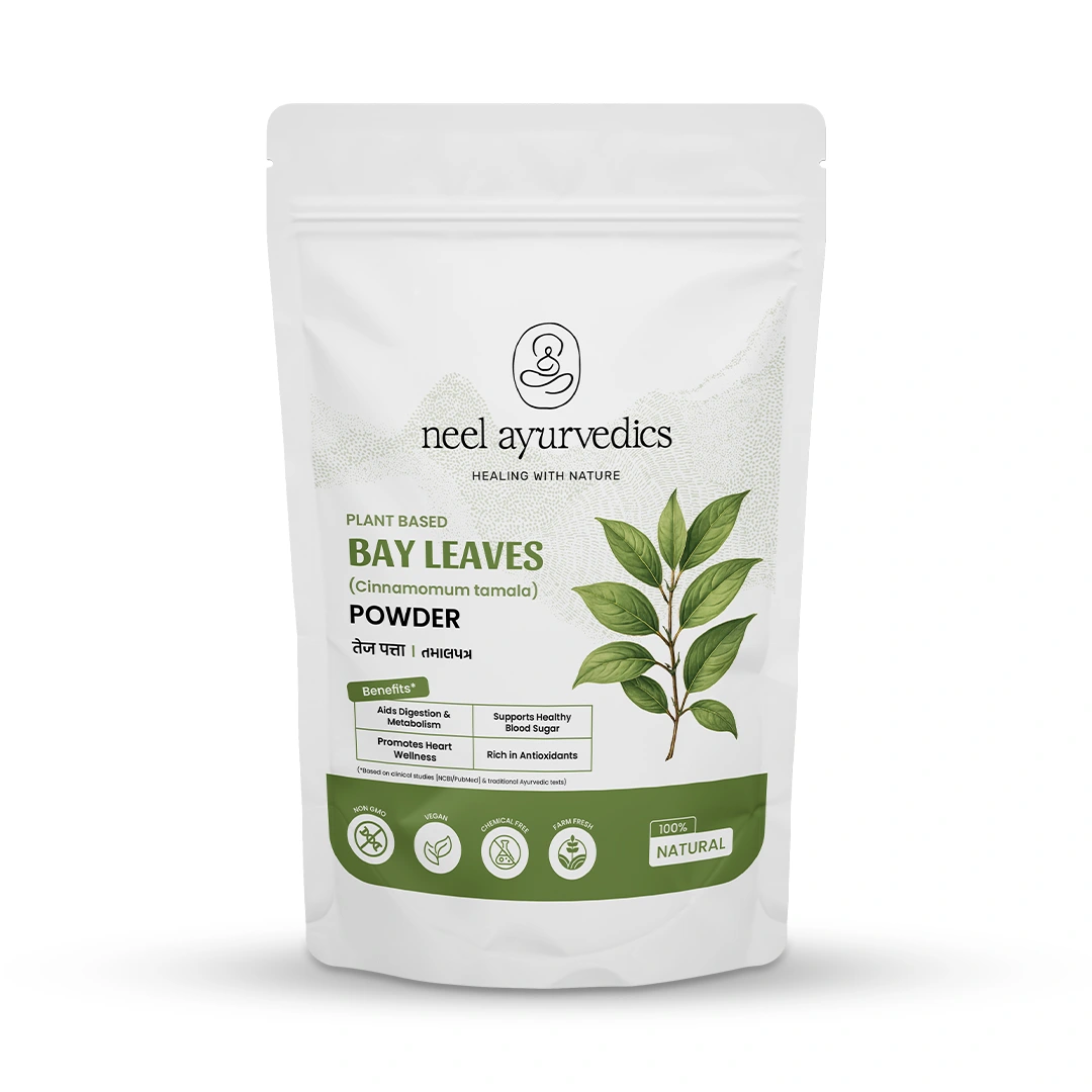 1 bay leaves powder mockup Neel Ayurvedics Bay Leaves Powder