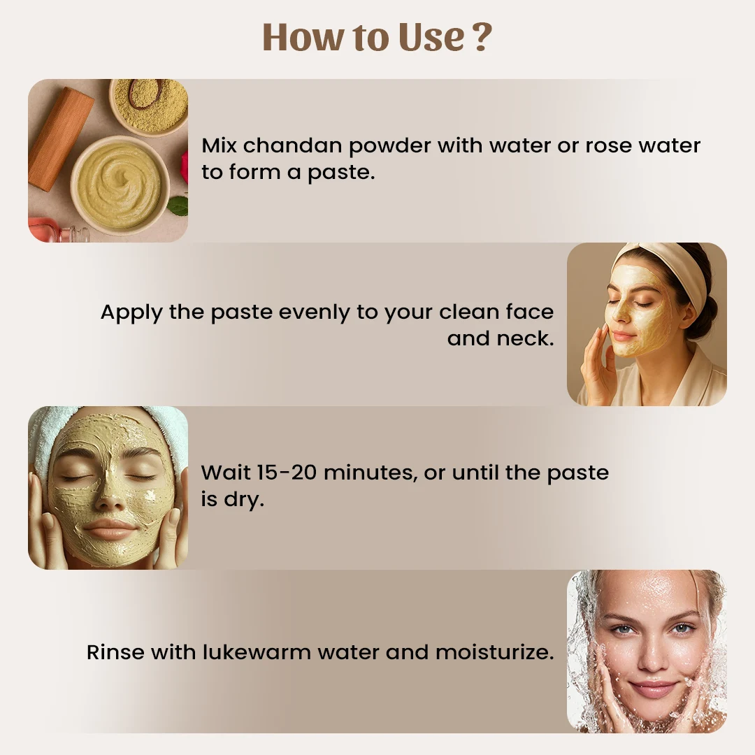 5 Chandan powder use