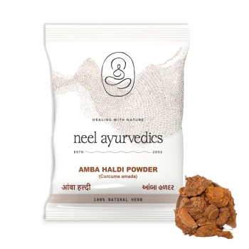 Neel Ayurvedics Amba Haldi | Kasturi haldi | Curcuma amada | Wild Turmeric Powder