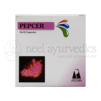 Ayulabs Pepcer Capsule - 100 Cap | Holistic Relief for Digestive Distress