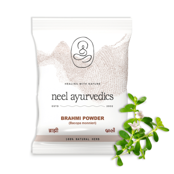 Neel Ayurvedics Brahmi (Bacopa monnieri) Powder | ब्राह्मी पाउडर | બ્રાહ્મી પાવડર | Boost Memory Power | Reduce stress