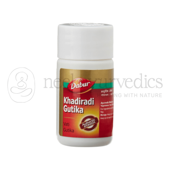 Dabur Khadiradi Gutika - 40 Tab (Pack of 4)