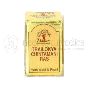 Dabur Trailokya Chintamani Ras (Gold) - 10 Tab