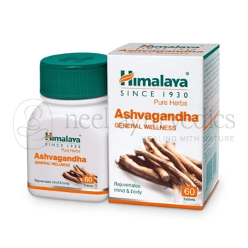 Himalaya Ashvagandha Tab - 60 Tabs (Pack of 2) | For Stress Reduce and Imunity Booster