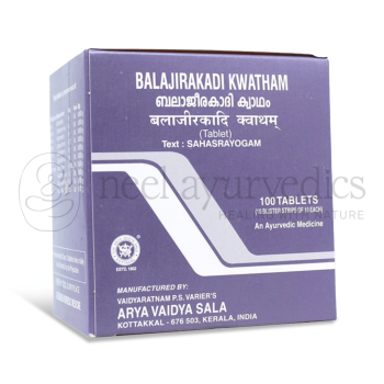 Kottakkal Arya Vaidya Sala Balajirakadi kwatham - 100 Tab (Pack Of 2)