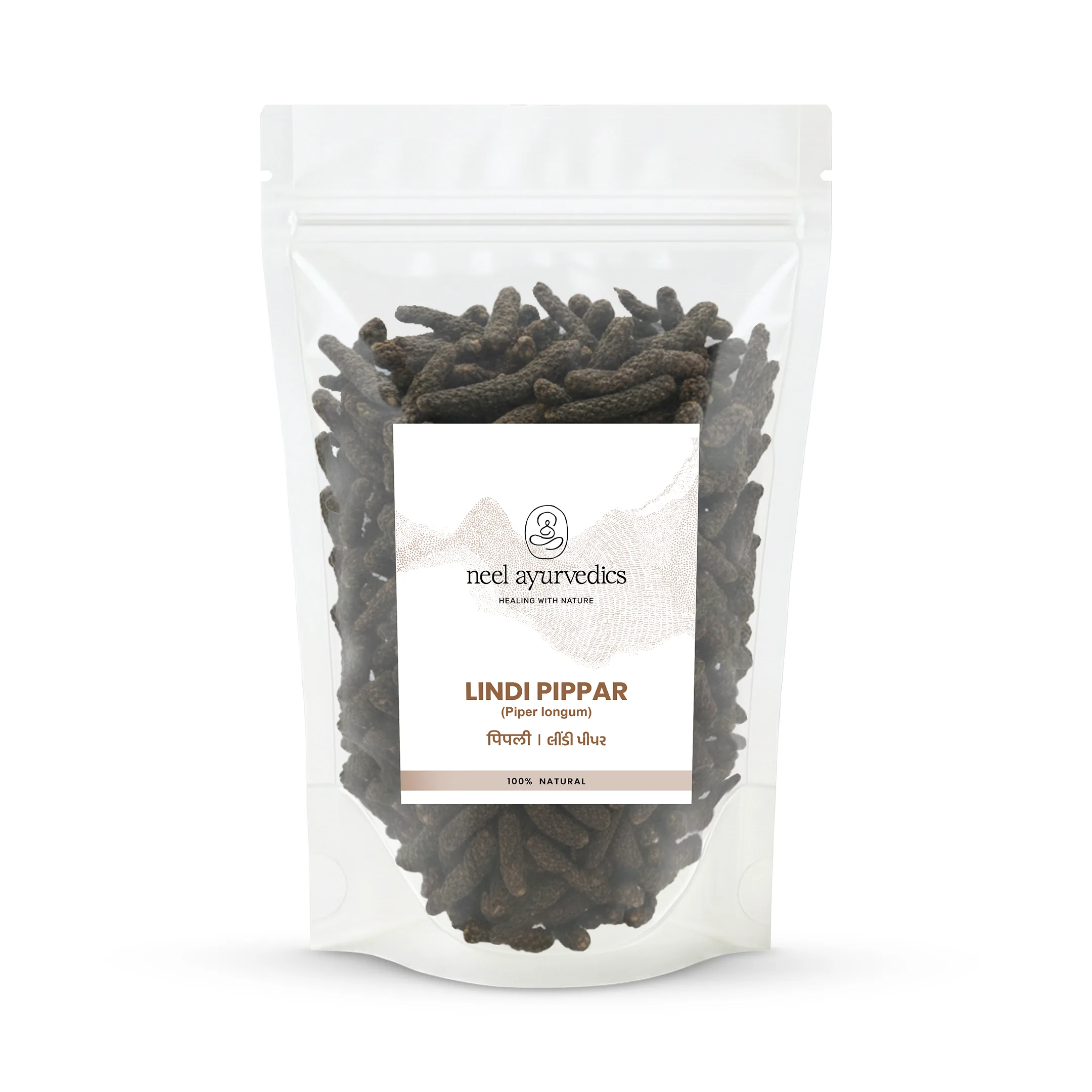 Lindi Pepper Whole Herbs Mockup Neel Ayurvedics Lindi Pippar