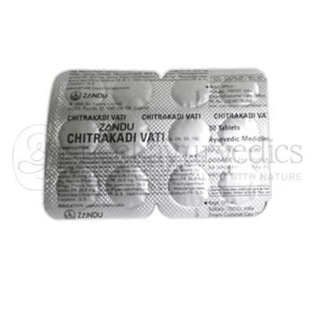 Zandu Chitrakadi Vati - 40 Tab (Pack of 4) | Best for indigestion & Constipation