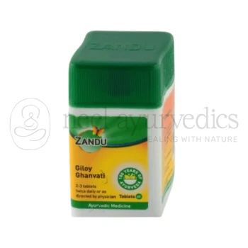 Zandu Giloy (Guduchi) Ghanvati - 60 Tab (Pack of 2) | General fever & Immunity