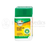 Zandu Khadiradi Gutika - 70 Tab (Pack of 3) | For Sore Throat & Hoarse Voice