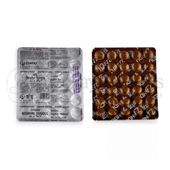 Zandu Kishore Guggulu | Kaishore Guggulu - 40 Tab (Pack of 4) | For Improves Digestive System & Urinary tract disorder