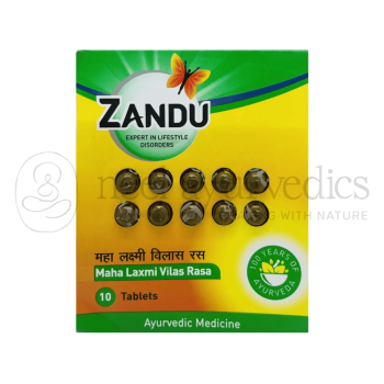 Zandu Maha Laxmi Vilas Rasa Gold - 10 Tab | For Anemia & Blood Disorders