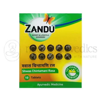 Zandu Shwas Chintamani Rasa Gold - 10 Tab
