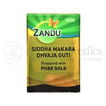 Zandu Siddha Makar Dhvaja Guti Gold - 10 Tab