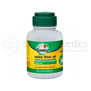 Zandu Swadishta Virechan Churna - 60 Gm (Pack of 4) | For Constipation & Detoxification
