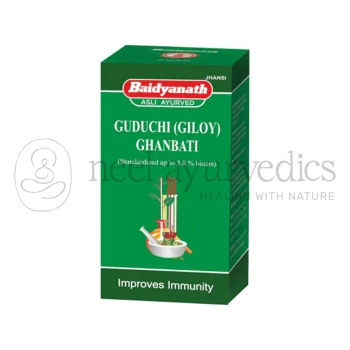 Baidyanath Guduchi Giloy Ghanbati/Vati - 60 Tablets (Pack Of 2)