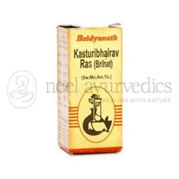 Baidyanath Kasturi Bhairav Ras Br.S.M.A. - 10 Tablets