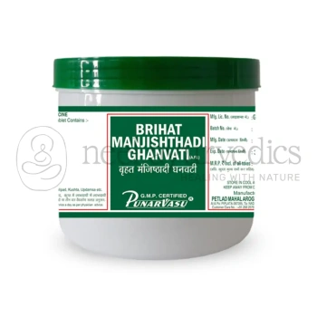 Punarvasu Brihat Manjishthadi Ghanvati - 500 Gram (Bulk Pack)